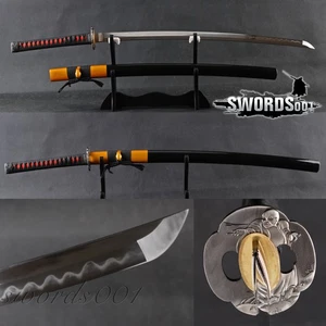 Espada Katana Japonesa Forjada a Mano Full Tang Arcilla Templada Hoja Afilada Real Hamon - Imagen 1 de 11