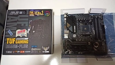 ASUS TUF GAMING B550M-PLUS AMD Ryzen 5000series AM4 DDR4 MicroATX Motherboard - Image 1 of 4
