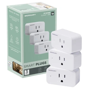 Enchufe Wi-Fi - Toma Inteligente Compatible con Alexa y Google, Blanco (Pack de 3) - Imagen 1 de 12