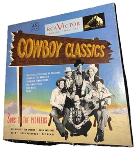 SONS OF THE PIONEERS “Cowboy Classics” RCA BOX SET (1949) 45RPM - Picture 1 of 4