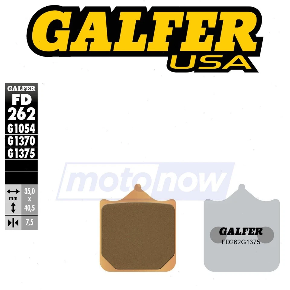 Galfer Brakes Front HH Sintered Brake Pads for 2001-2003 Aprilia RSV Mille - yf Foto 1 de 4