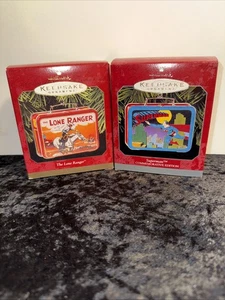 1997 & 1998 Hallmark Superman And The Lone Ranger Lunchbox Ornaments - Bild 1 von 4