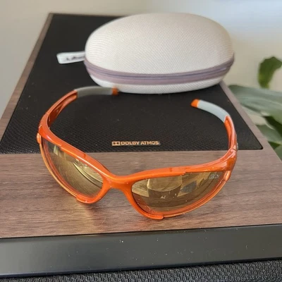 Gafas de sol Julbo INSTINCT marco naranja cebra Francia rayadas vintage Y2K Foto 1 de 4