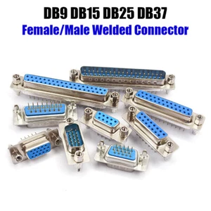 Conector soldado PCB DB9 DB15 DB25 DB37 enchufe recto macho/hembra D-sub - Imagen 1 de 19