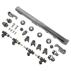 TAARKS Top Feed Fuel Rail Kit SR20ve SR16ve P11 N15 Silver with 731cc Injectors - Picture 1 of 5