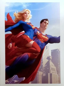 "Action Comics #1000" Fine Art Print by Stanley "Artgerm" Lau Superman Supergirl - Picture 1 of 1