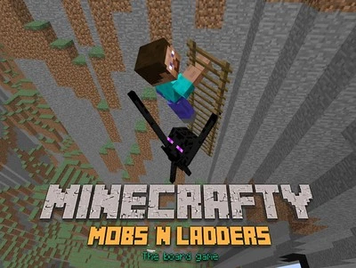 New Minecrafty Mobs 'n Ladders - The Board Game - Printable Download - Image 1 of 3