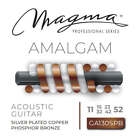Magma Acoustic Guitar Strings Light + Gauge AMALGAM PB and SP wound Set, .011 -