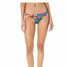 New $152 Hobie Women's Blue Jungle Floral Stretch Bikini Bottom Swimwear Size S
