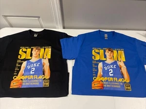 COOPER FLAGG DUKE BLUE DEVILS SLAM MAGAZINE GOLD COVER TSHIRT🔥🔥🔥 - Picture 1 of 6