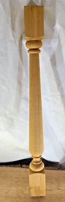 Vintage Cedar? Turned Wood Spindle Balusters 28 x 2 1/2 inches qty 1 - Imagem 1 de 4