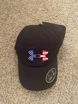 Under Armour Freedom Blitzing Adjustable Hat, Black / White, Free Shipping! - Image 1 of 3