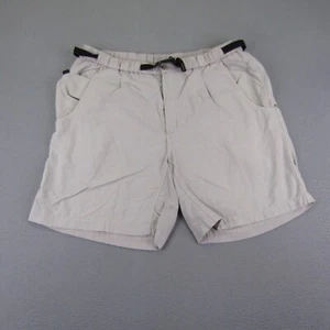 Vintage Columbia Shorts Mens Large Khaki Beige Tan GRT Belted Trail Camping ^ - Picture 1 of 13