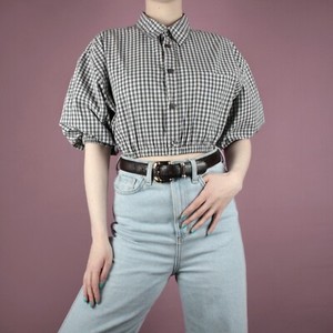 Gingham Vintage Tops \u0026 Shirts for Women 
