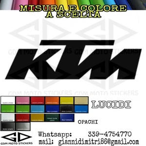 Adesivo logo KTM misura e colore a scelta  - Picture 1 of 20