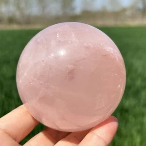 0.58kg Natural Rose Quartz Crystal Ball Quartz Crystal Sphere Decor gift -74mm - Picture 1 of 22