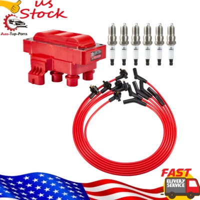 For Ford Ranger Taurus 3.0L 1995-2000 FD488 Ignition Coil & Spark Plugs & Wires - Image 1 of 4