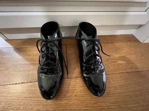 Rebecca Minkoff Black Patent Leather Oxfords Size 6M - Picture 1 of 7