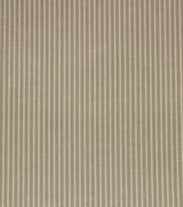 Fabric New York Dove Linen Beige & Cream Stripe Home Decor Drapery 59 " x 25" l - Picture 1 of 1