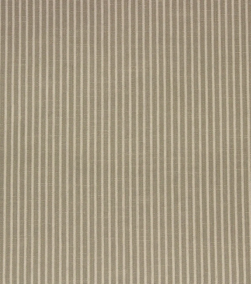 Fabric New York Dove Linen Beige & Cream Stripe Home Decor Drapery 59 " x 25" l - Image 1 of 1