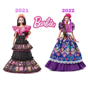 2 Stück Barbie’s Dia De Los Muertos Puppen Serie 2021/2022 (Der Tag des Todes). - Bild 1 von 7