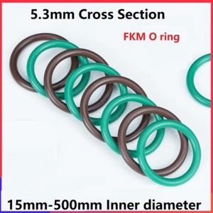 Metric Fluoro Rubber FKM O Ring Seals 5.3mm Cross Section 15mm-500mm ID O-Ring - Picture 1 of 6