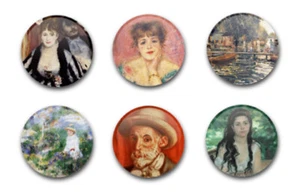 INSIGNIAS BOTÓN 1" 25MM X6 ARTISTAS RENOIR - Imagen 1 de 1