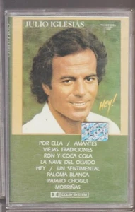 JULIO IGLESIAS MEXICAN CASSETTE 1987 HEY! POR ELLA LA NAVE DEL OLVIDO - Picture 1 of 5