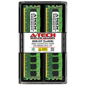 8GB 2x 4GB PC3-10600R RDIMM ASUS KGPX-D24 Z8PE-D12 Z9PP-D24 Z9PR-D12 Memory RAM - Picture 1 of 3