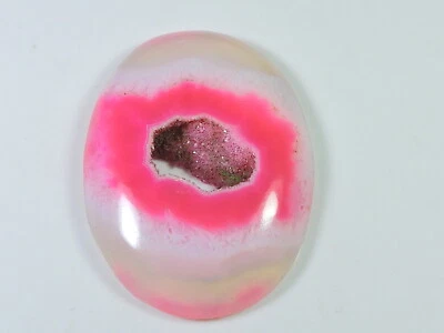 43X58 MM Dyed Solar Druzy Oval Shape Crytsal Slice Cabochon Loose Gemstone B395 - Image 1 of 4