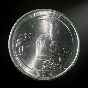 2014 D Denver ATB Quarter Everglades National Park Brilliant Uncirculated (BU) - Picture 1 of 2