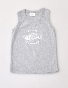 HANDMADE BABY KIDS CHILDREN SLEEVELESS TANK-TOP 100% EUROPEAN ORGANIC COTTON - Picture 1 of 19