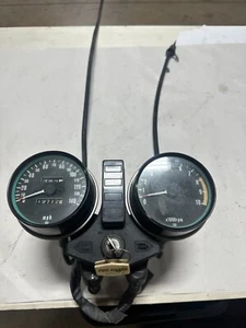 70'S KAWASAKI KZ900 gauges speedometer tachometer dash meters w/ ignition key - Picture 1 of 5