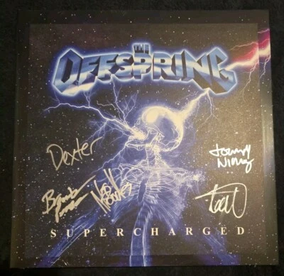 THE OFFSPRING SUPERCHARGED VINYL AND SIGNED ART PRINT BY THE BAMD NEW AND SEALED - Image 1 of 4