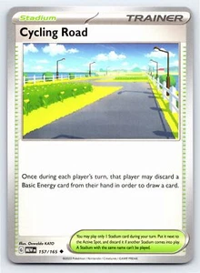 Tarjeta Pokémon Cycling Road 157/165 poco común escarlata y violeta 151 - casi nueva - Imagen 1 de 5