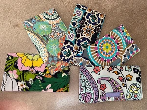 Vera Bradley Cotton CHECKBOOK COVERS NWT Maddalena Citrus Paisley Medallion - Picture 1 of 11