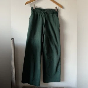 KOTN Women's Dark Green Wide Leg Sweatpant XS - Picture 1 of 5