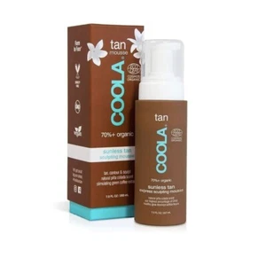 Coola Organic Sunless Tan Express Sculpting Mousse 7 fl oz. Self Tanner NEW - Picture 1 of 6