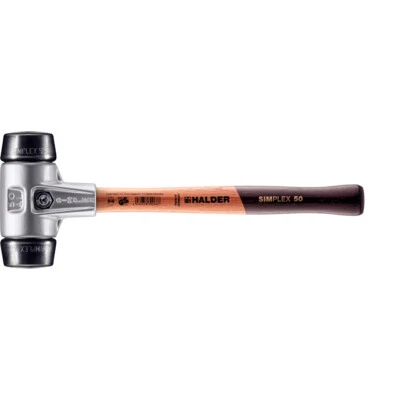 HALDER SIMPLEX-Schonhämmer 3102.050 Hammer Gummihammer Softhammer geräuscharm - Bild 1 von 4
