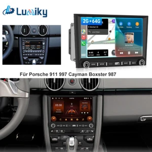 Do Porsche 911 997 Cayman Boxster 987 2 + 64GB Android CarPlay Radio samochodowe GPS WIFI - Zdjęcie 1 z 24