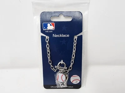 CHICAGO WHITE SOX Silver 3 Charm Necklace Pendant.  MLB Officially Licensed - Image 1 of 4