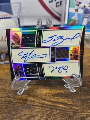 2010 Topps Triple Threads #TTARC-2 Triple Patch Auto Bradford McCoy Shipley /27 - Image 1 of 4