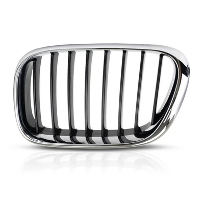 For BMW X5 2000 2001 2002 2003 Grille Driver Side | Chrome | Made of Plastic — 第 1/4 张图片