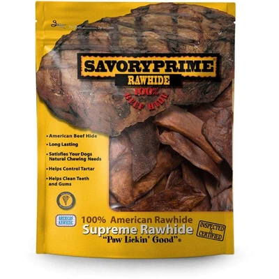 Savory Prime 1Pound Rawhide Chips Beef - Image 1 of 2