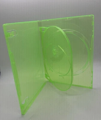 Novo OEM 14mm Estojos de Jogo Duplos de Substituição Microsoft Xbox 360 Verde, QJ2-XBOX360 - Imagem 1 de 4