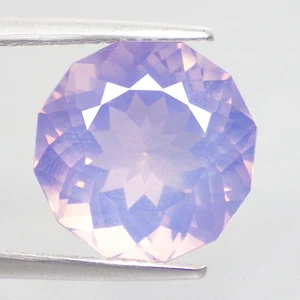 6.55 Cts HILARIOUS ROUND (12 x 12 mm) 100%NATURAL LAVENDER AMETHYST FROM BOLIVIA - Picture 1 of 7