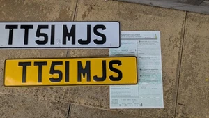 geschätztes Nummernschild TT51 MJS auf Vorbehalt (Überweisung an Ihr Fahrzeug bezahlt) - Bild 1 von 1