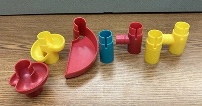 1980's Discovery Toys Marbleworks Marble Racing Set - Parts - 7 Piece LOT - Image 1 of 4