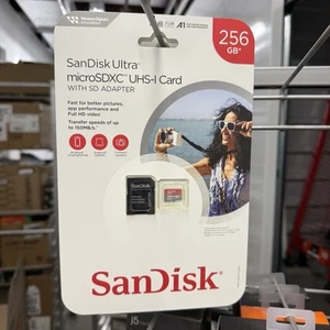 Sandisk Ultra microsdxc UHS-1 Card with Adapter 256 GB - Picture 1 of 4