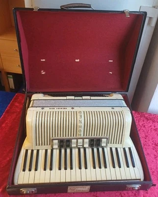 Hohner Accordion Verdi III M 120 Bass Antique Rare HTF Accordion Instrument - Image 1 of 4